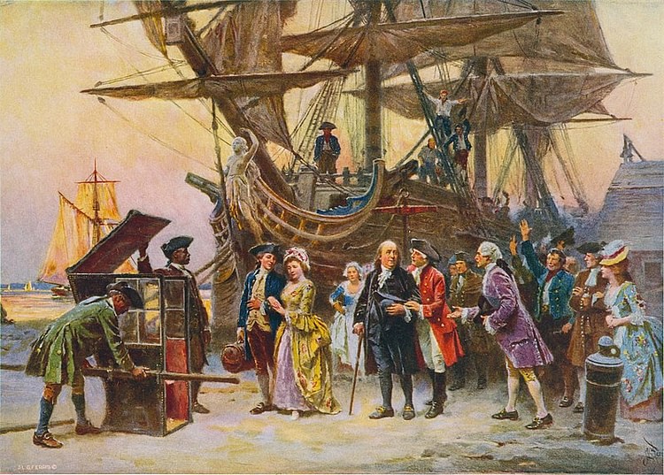 Franklin's Return to Philadelphia, 1785