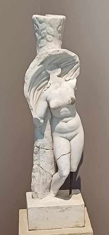 Marble Figurine of Leda Avoiding the Swan