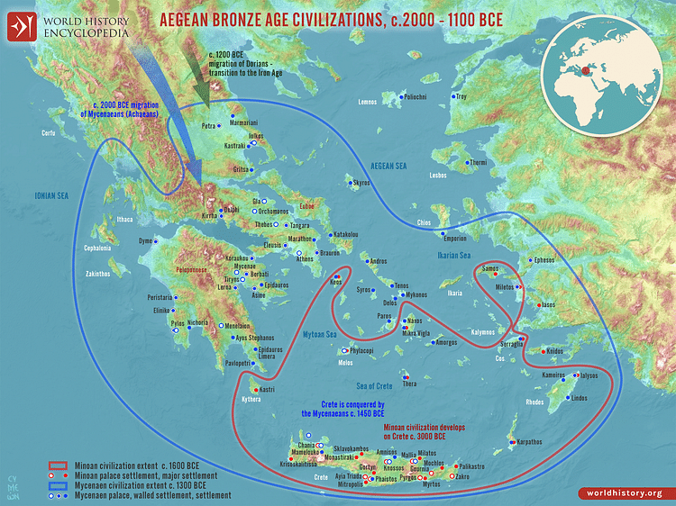 Aegean Bronze Age Civilizations, c. 2000 - 1100 BCE