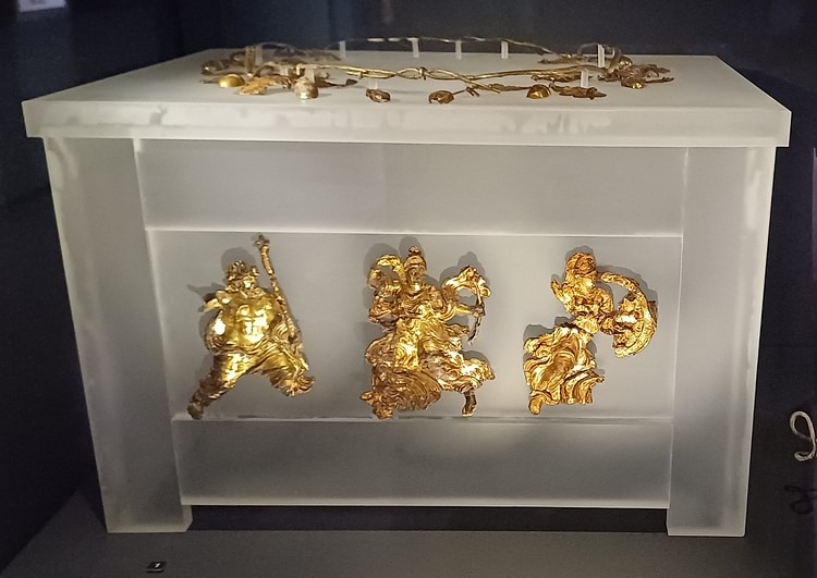 Macedonian Burial Casket Decorations from Pydna