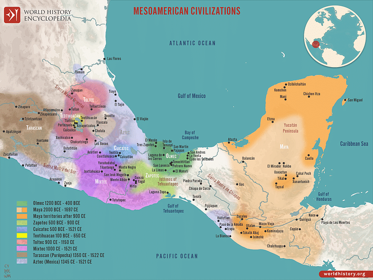 Mesoamerican Civilizations Map