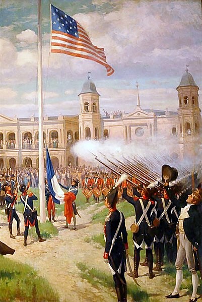 Hoisting of the American Flag in New Orleans, 1803