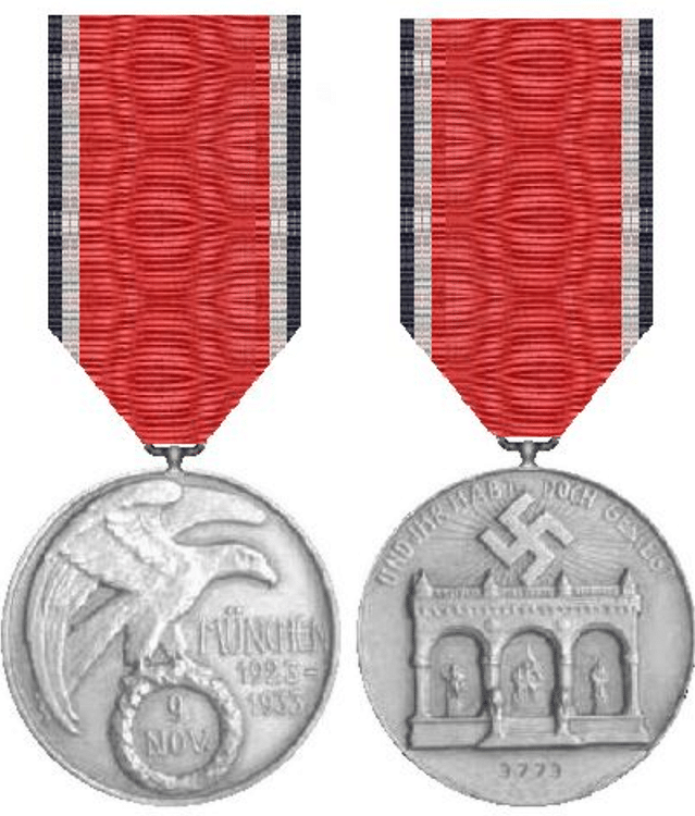 Nazi Beer Hall Putsch Medal