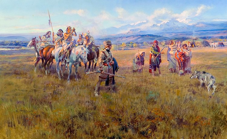 Lewis and Clark Reach the Shoshone Camp