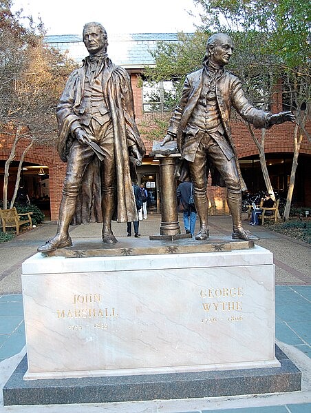 Statue of John Marshall and George Wythe