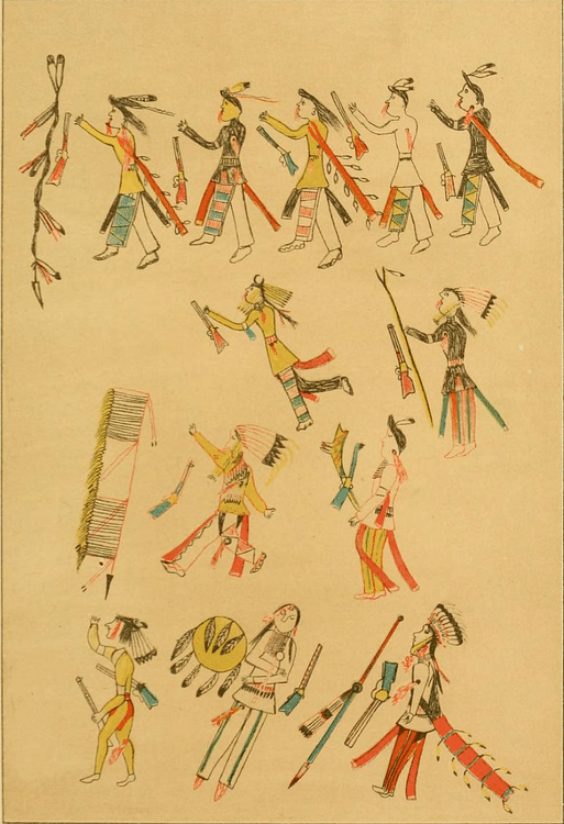 Red Horse Depiction of Sioux Casualties at the Little Bighorn