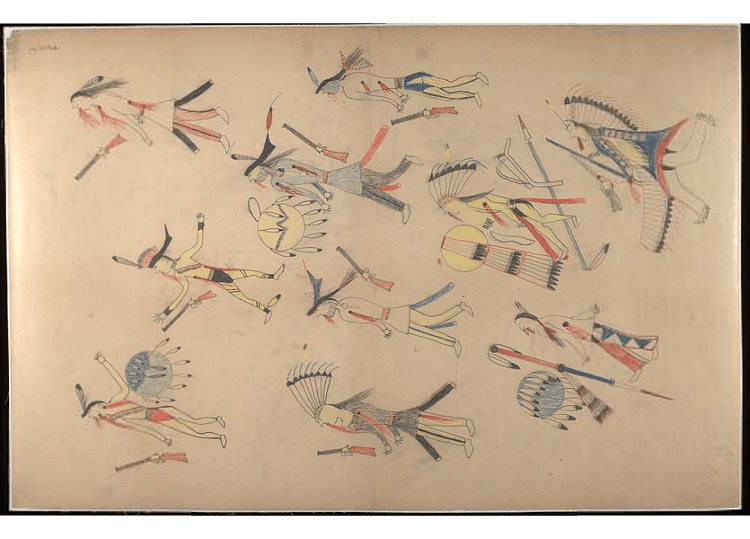 Red Horse Pictographic Account of Little Bighorn