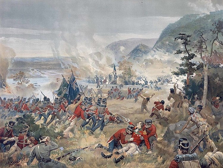 Death of General Brock at Queenston Heights