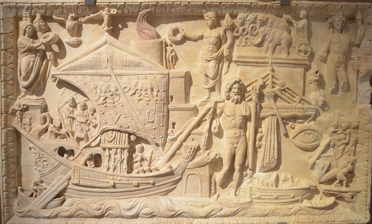 Roman Harbor Scene