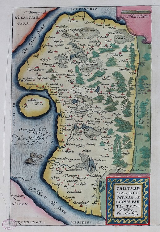 16-century Map of Dithmarshen