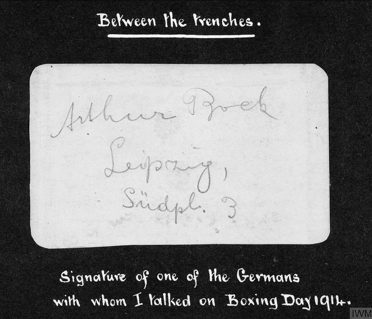 Autograph, Christmas Truce