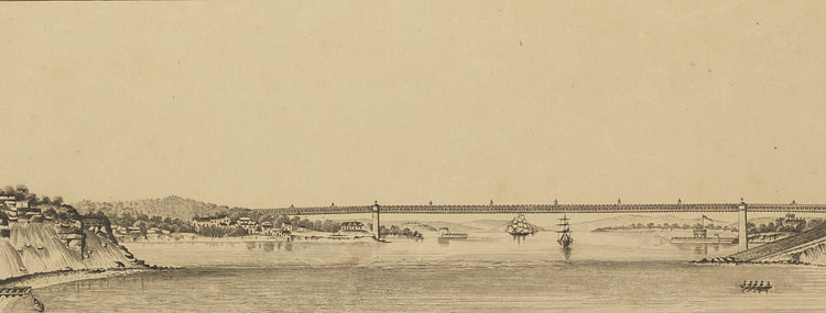 Sketch of Proposed Sydney Harbour Bridge