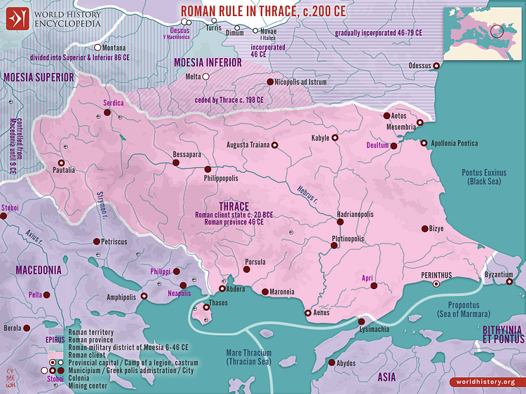 Roman Rule in Thrace, c.200 CE