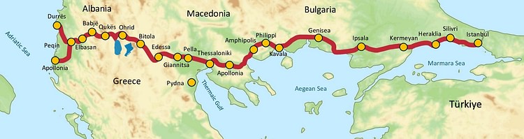 Via Egnatia, 146 BCE to c. 1200 CE