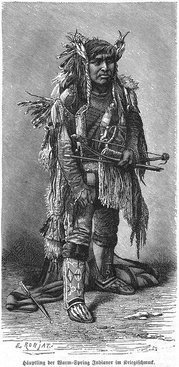 Lower Chinook Chief from Warm Spring Reservation (1886)