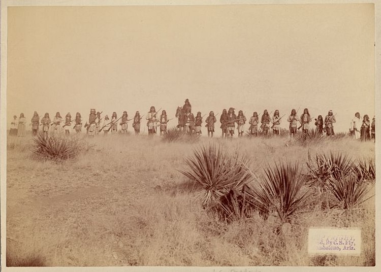 Geronimo and His Warriors, 1886