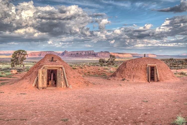 Navajo Hogan in Monument Valley Navajo Tribal Park, Arizona