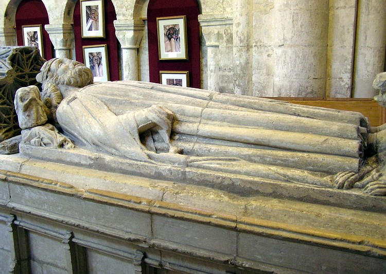 Tomb of King Aethelstan in Malmesbury Abbey