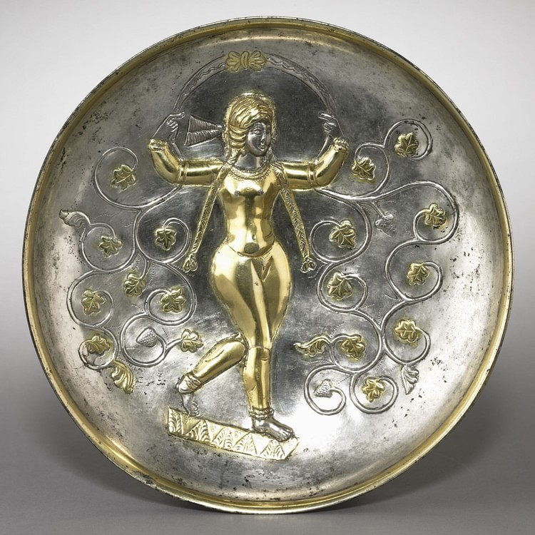 Sassanian Silver Plate with the Goddess Anahita