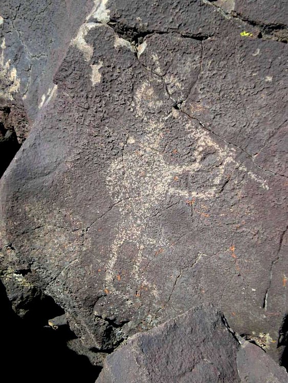 Kokopelli Petroglyph in New Mexico, USA