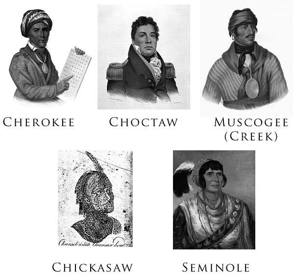 Representatives of the Five Civilized Tribes