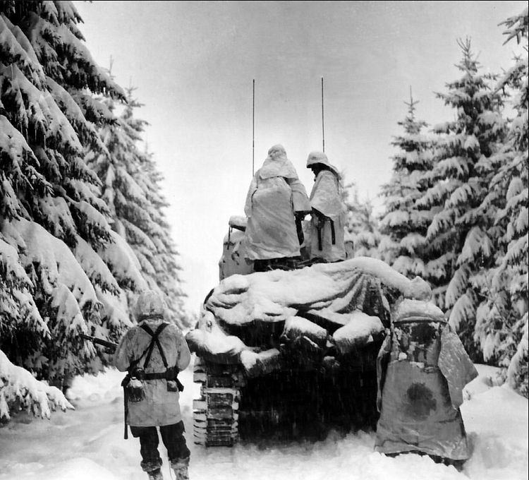 US Troops in Snow, Battle of the Bulge