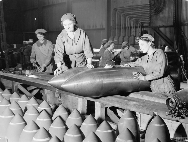 Women Working in an Armaments Factory, WWII