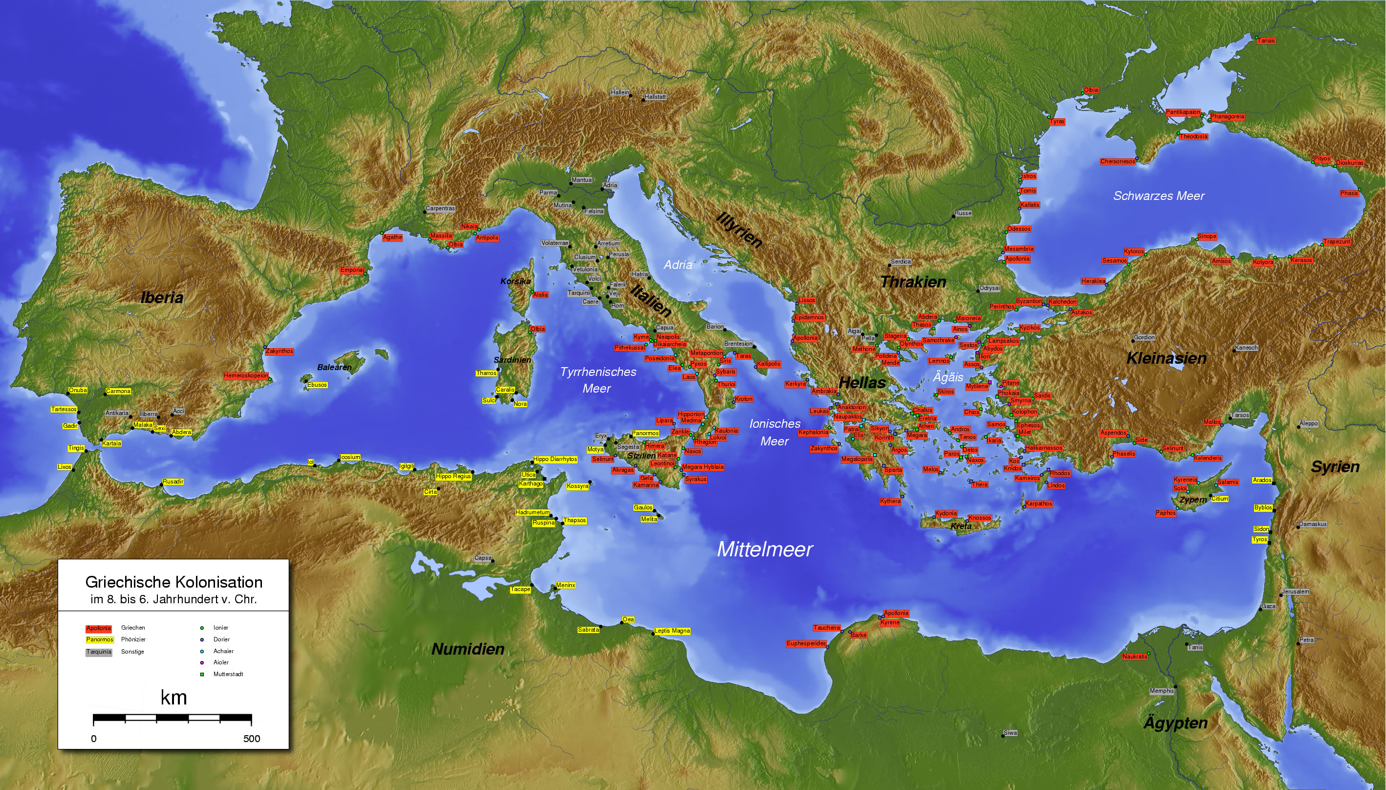 The Greeks Colonize the Mediterranean