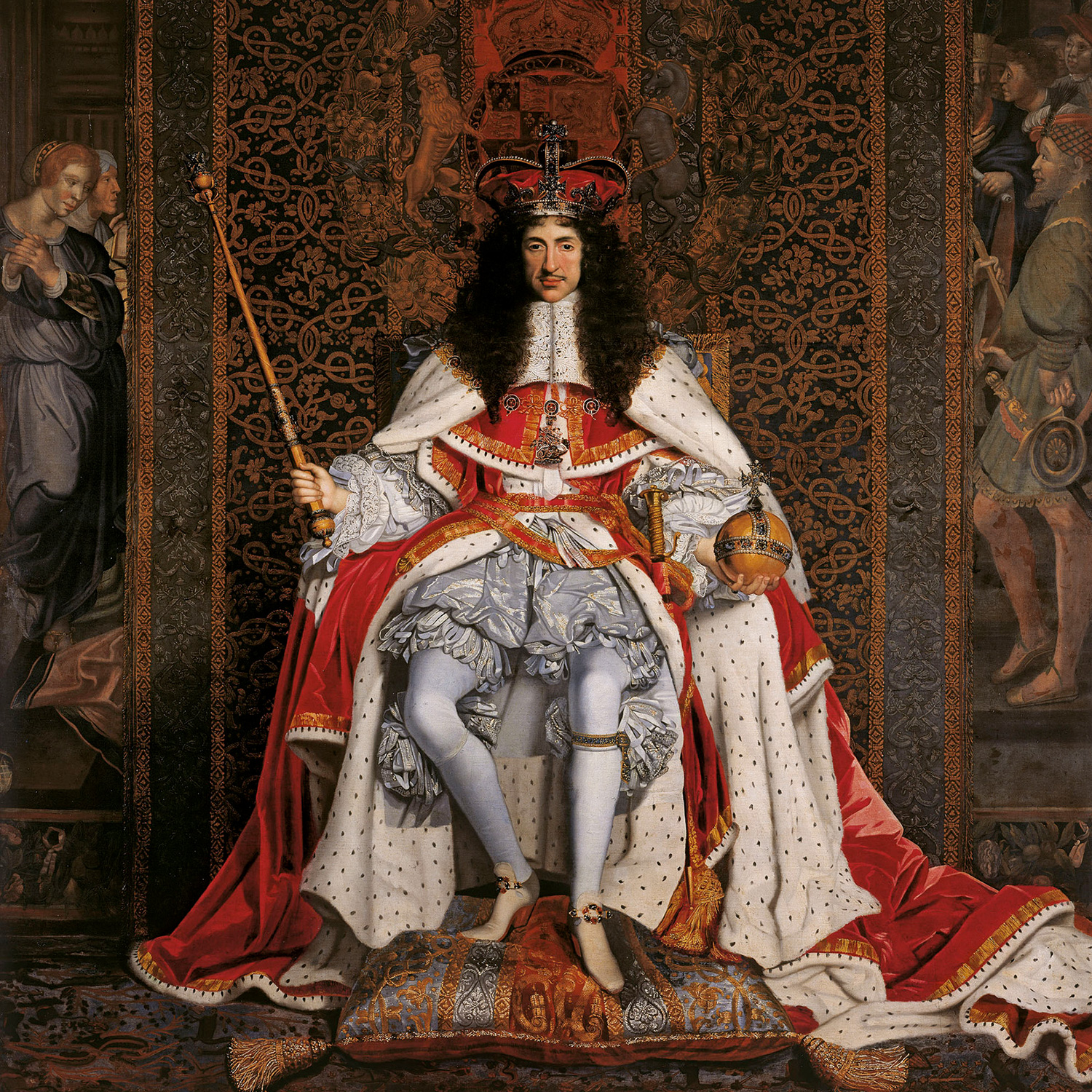 The characteristic features of the costume during the reign of Louis XIV.