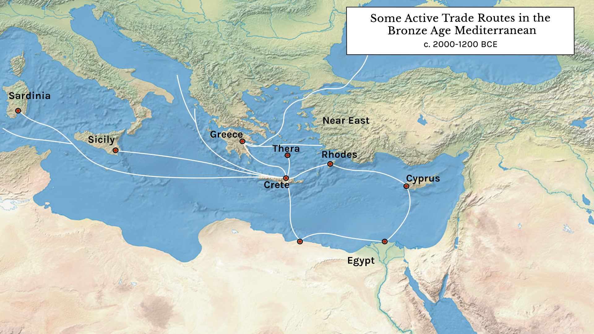 mediterranean sea trade map
