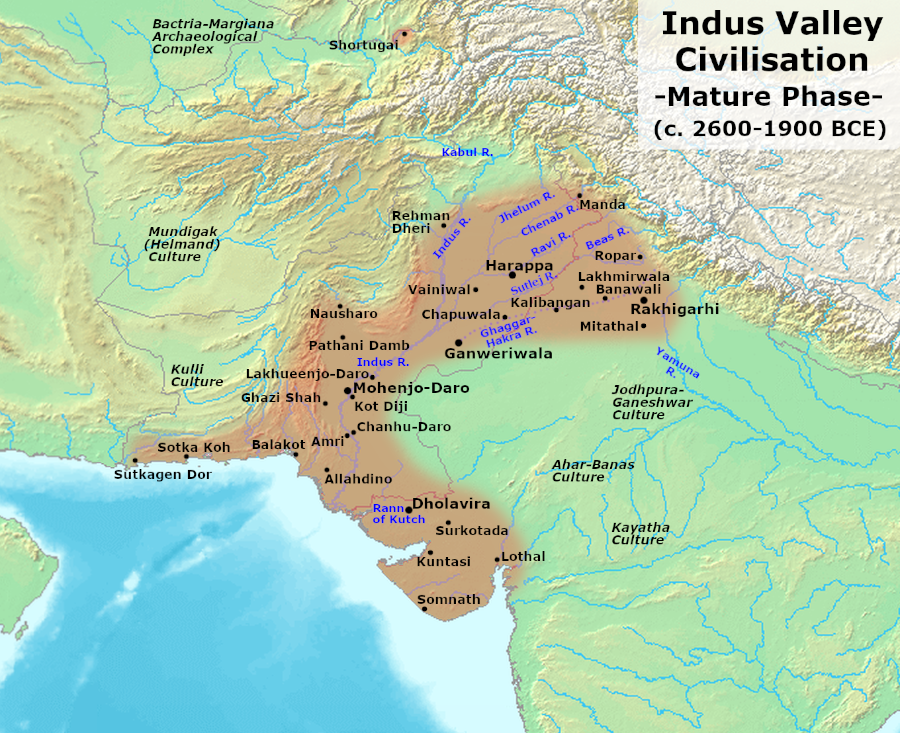 Indus Valley Civilization Mature Harappan Phase (Illustration