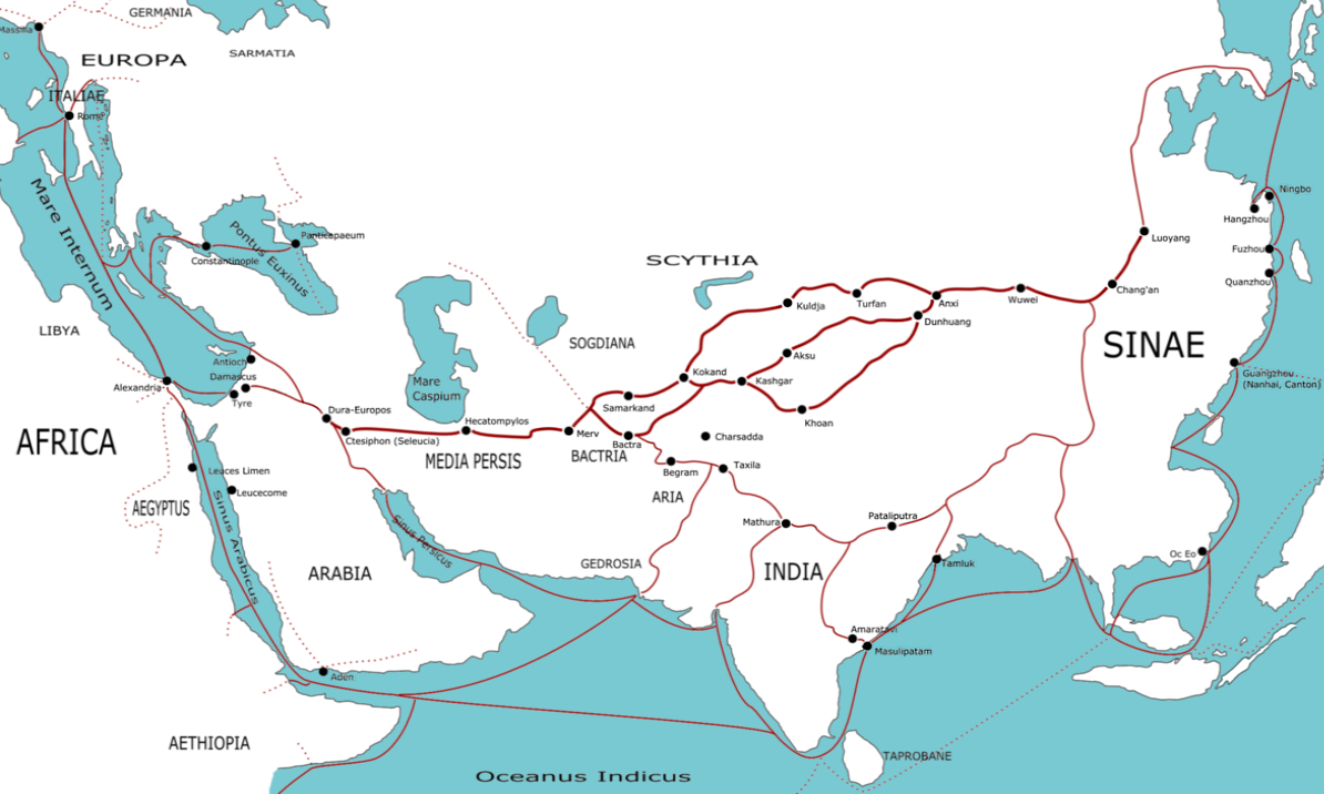 The Silk Road Illustration Ancient History Encycloped - vrogue.co