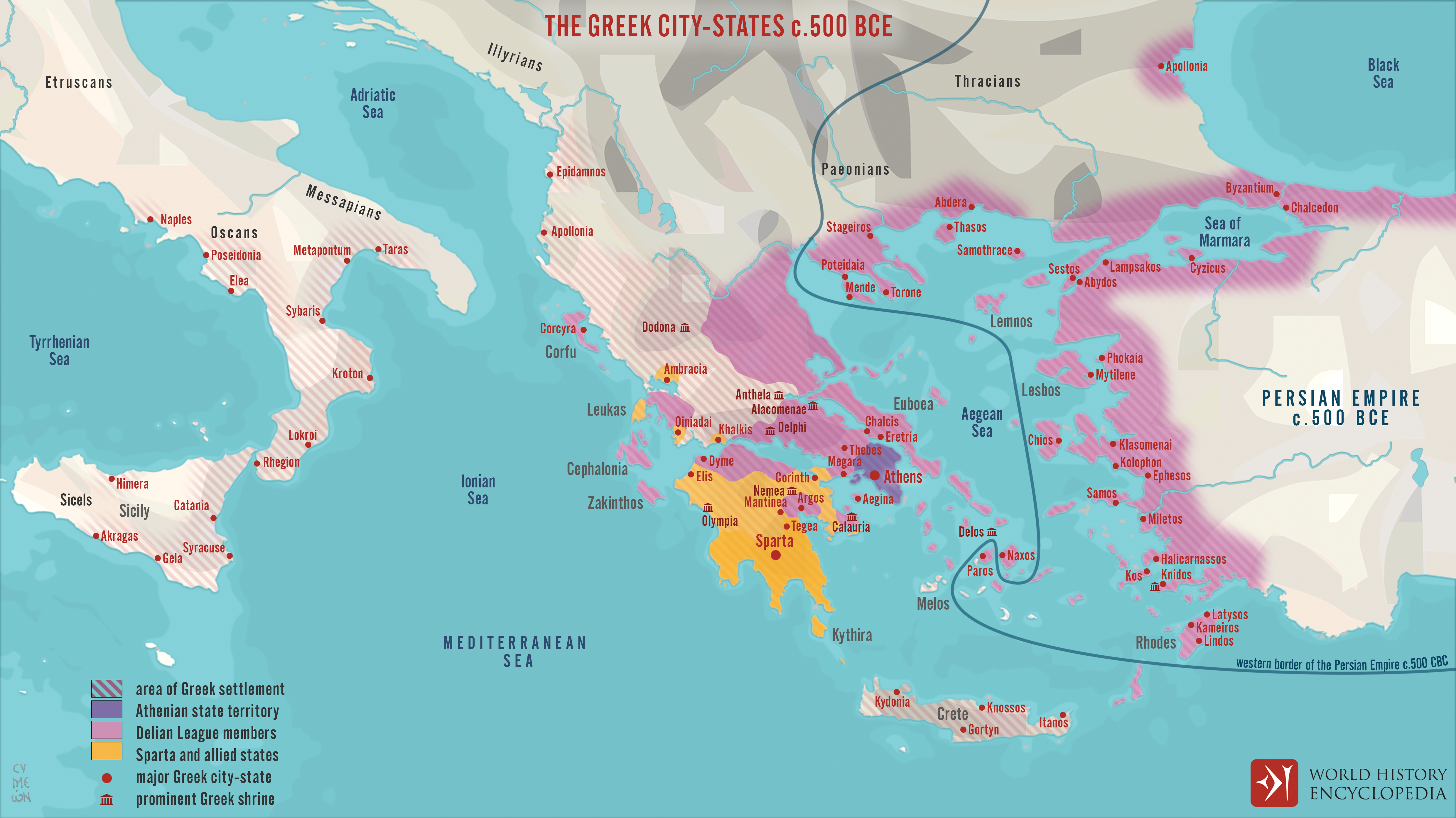 greek city states map