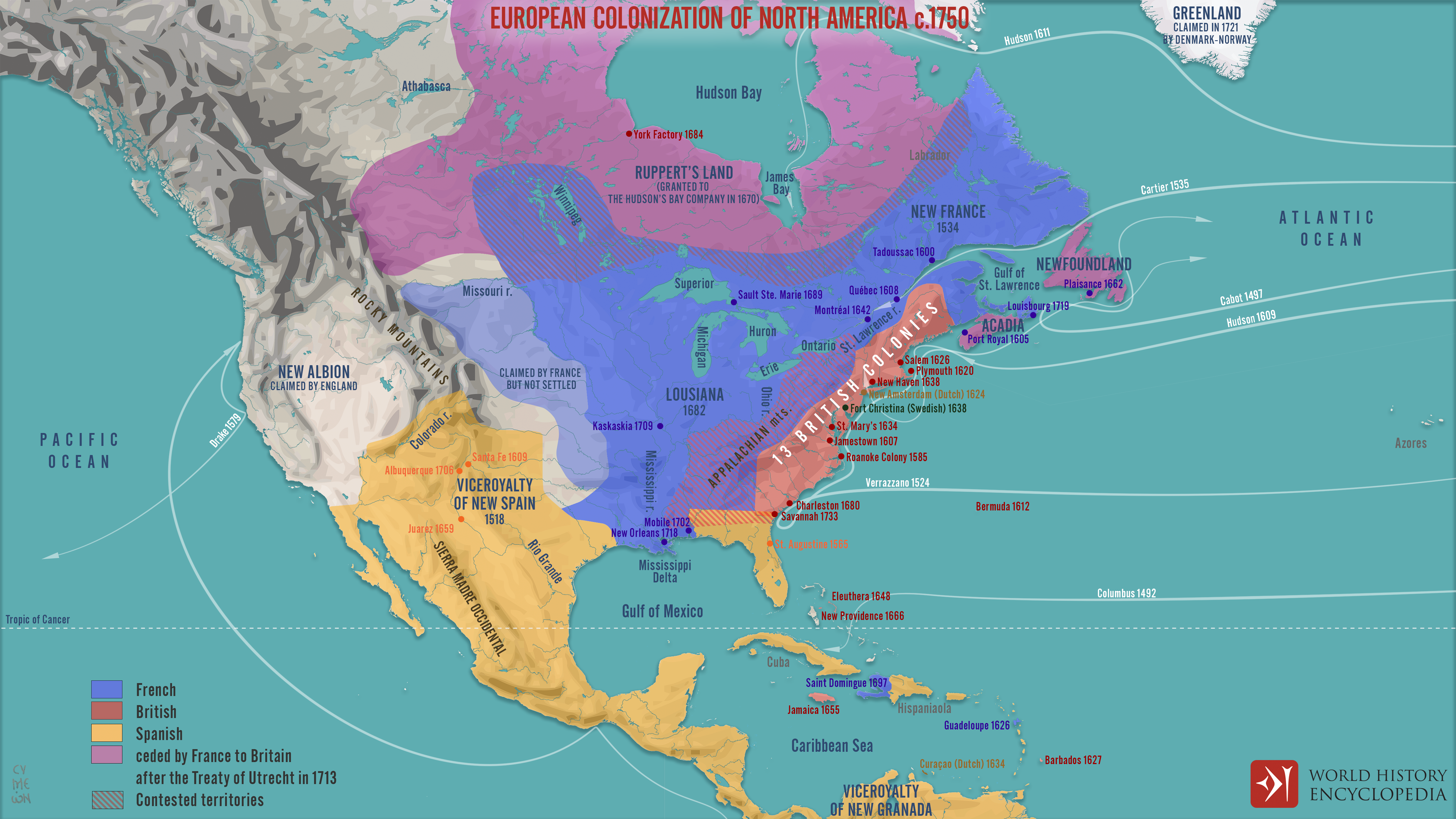 European Colonization of North America