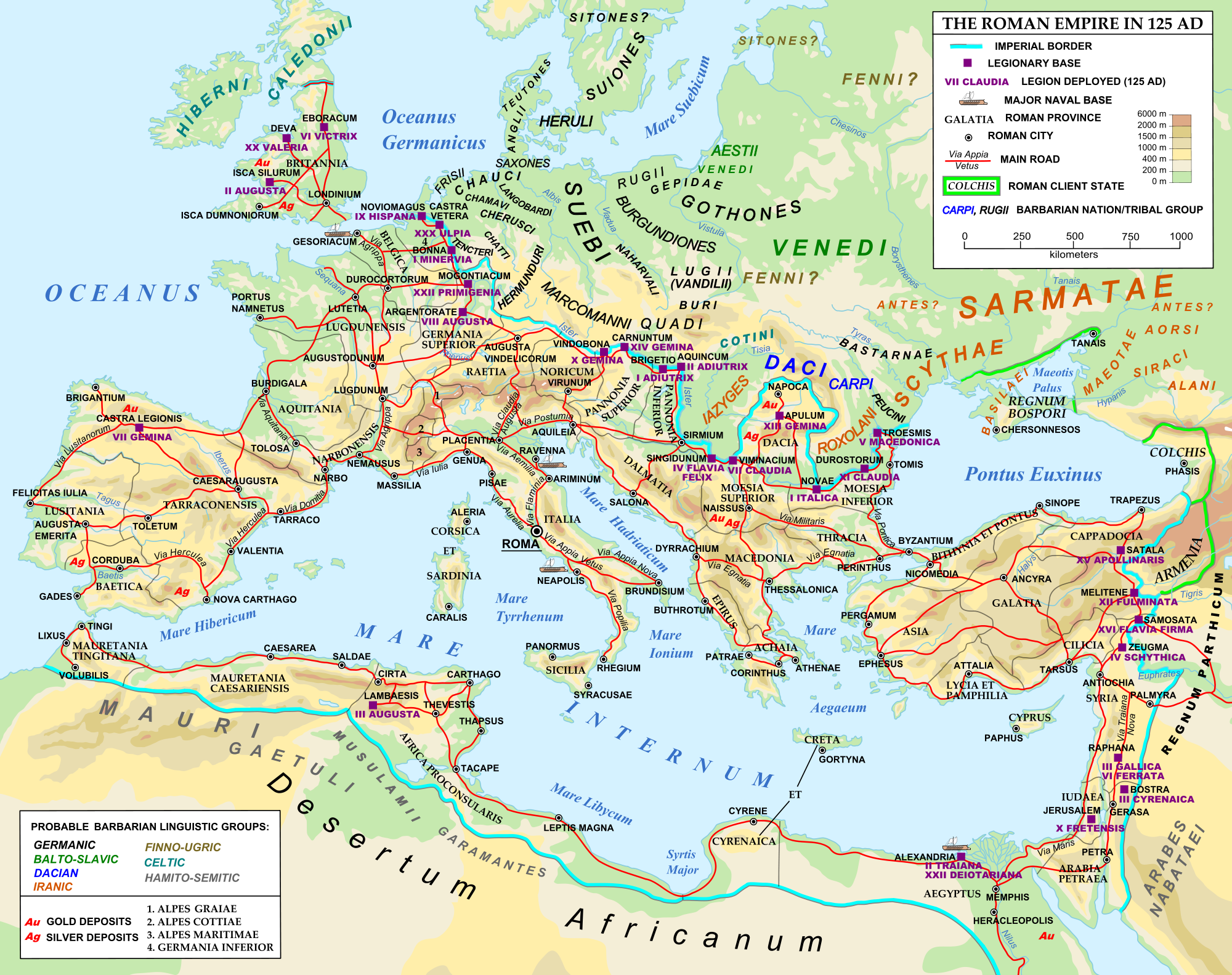 roman empire map