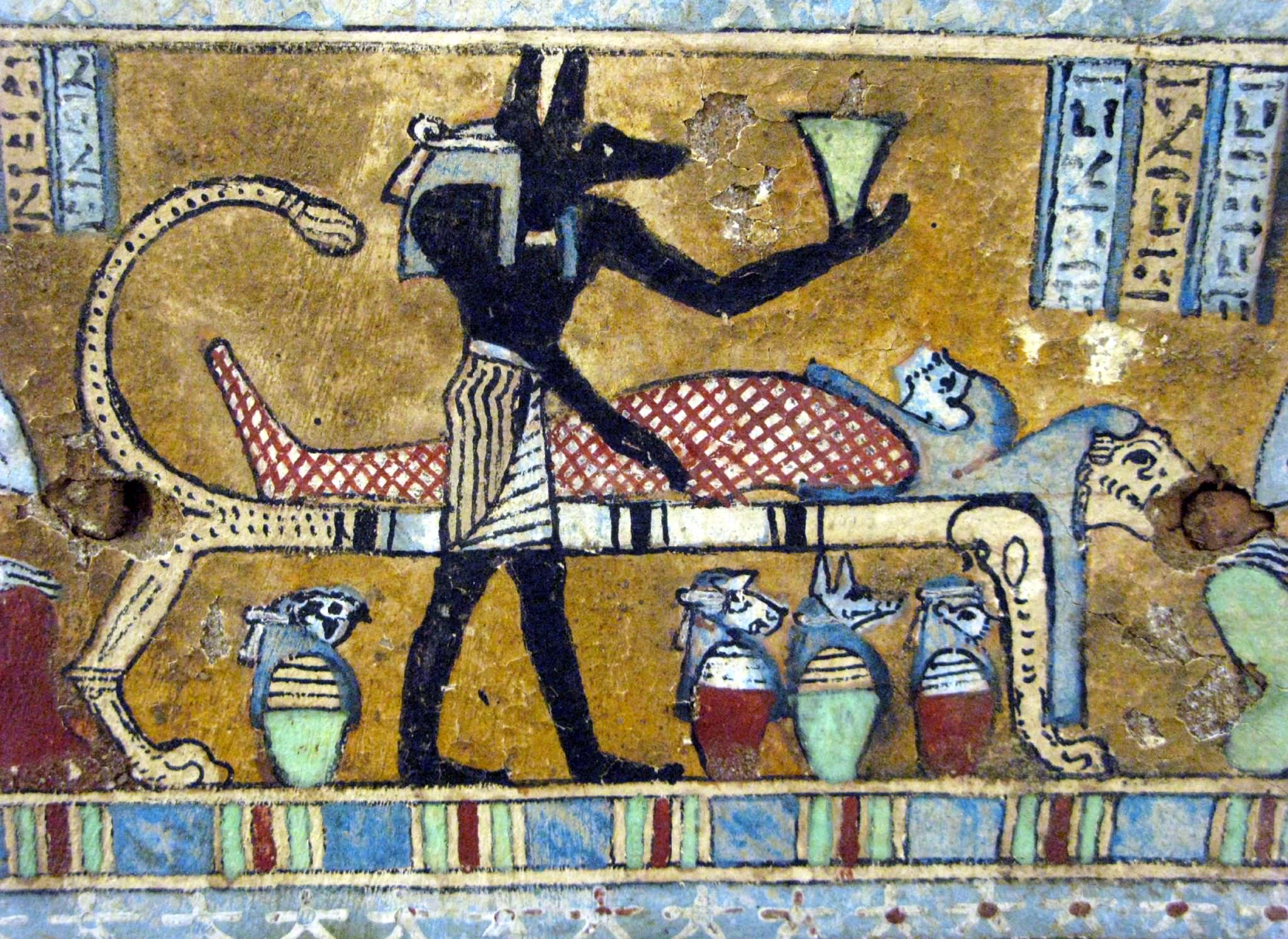 ancient egyptian paintings of gods