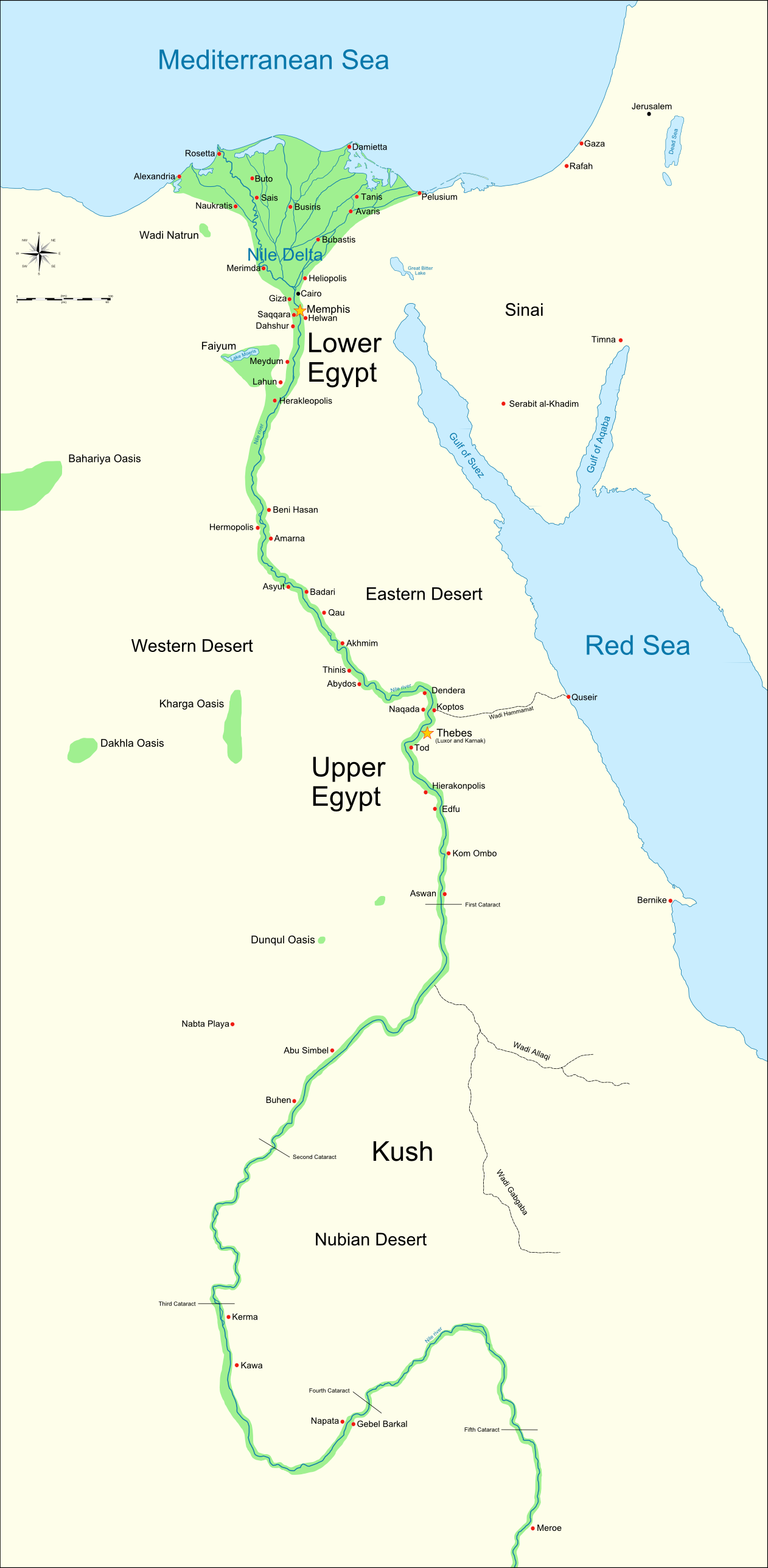 nile river map