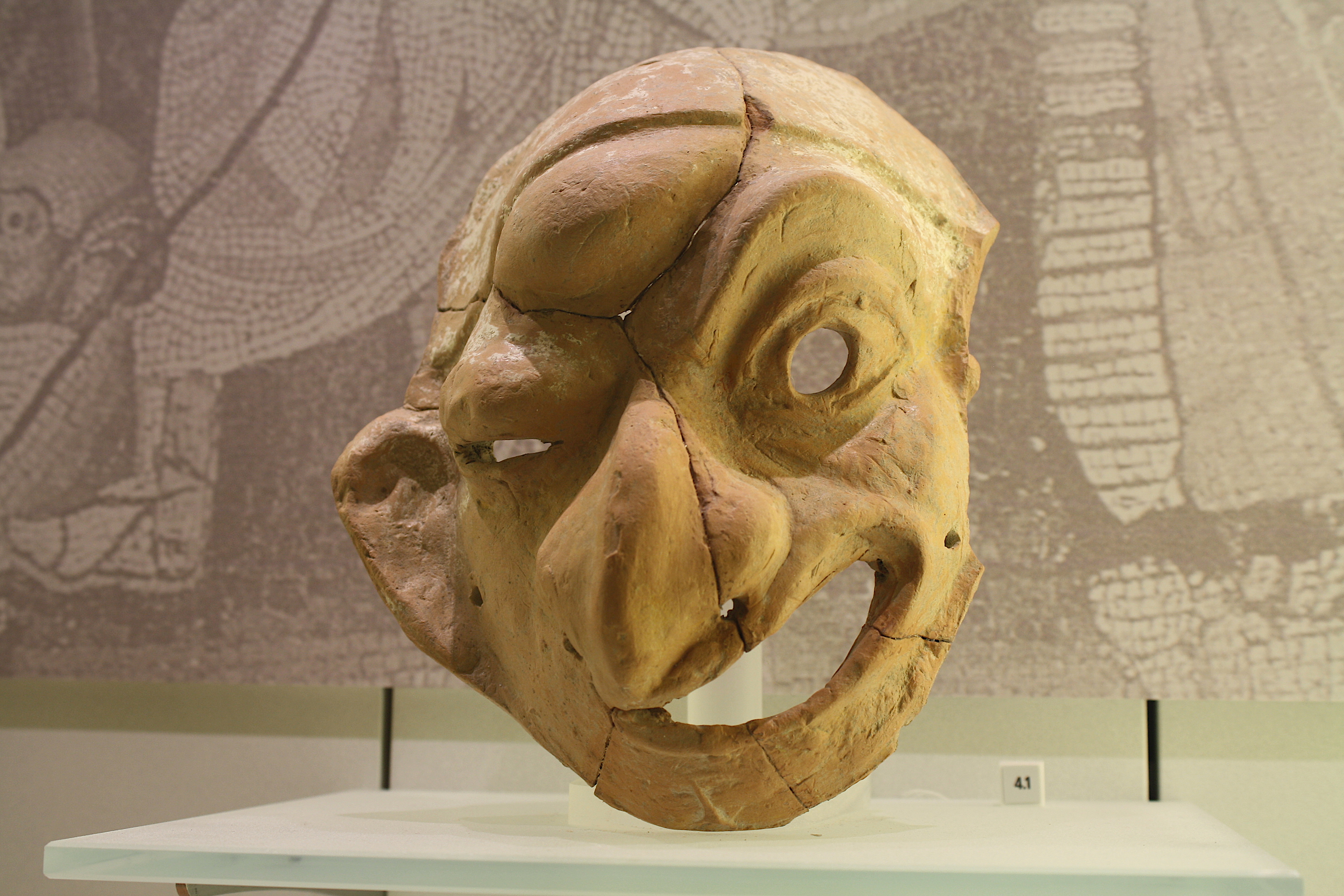 Comedy and Tragedy Terracotta Mask