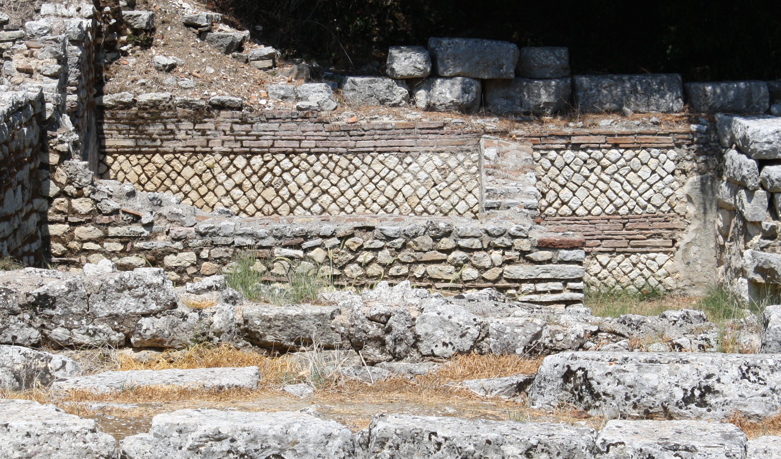 ancient greek stone wall