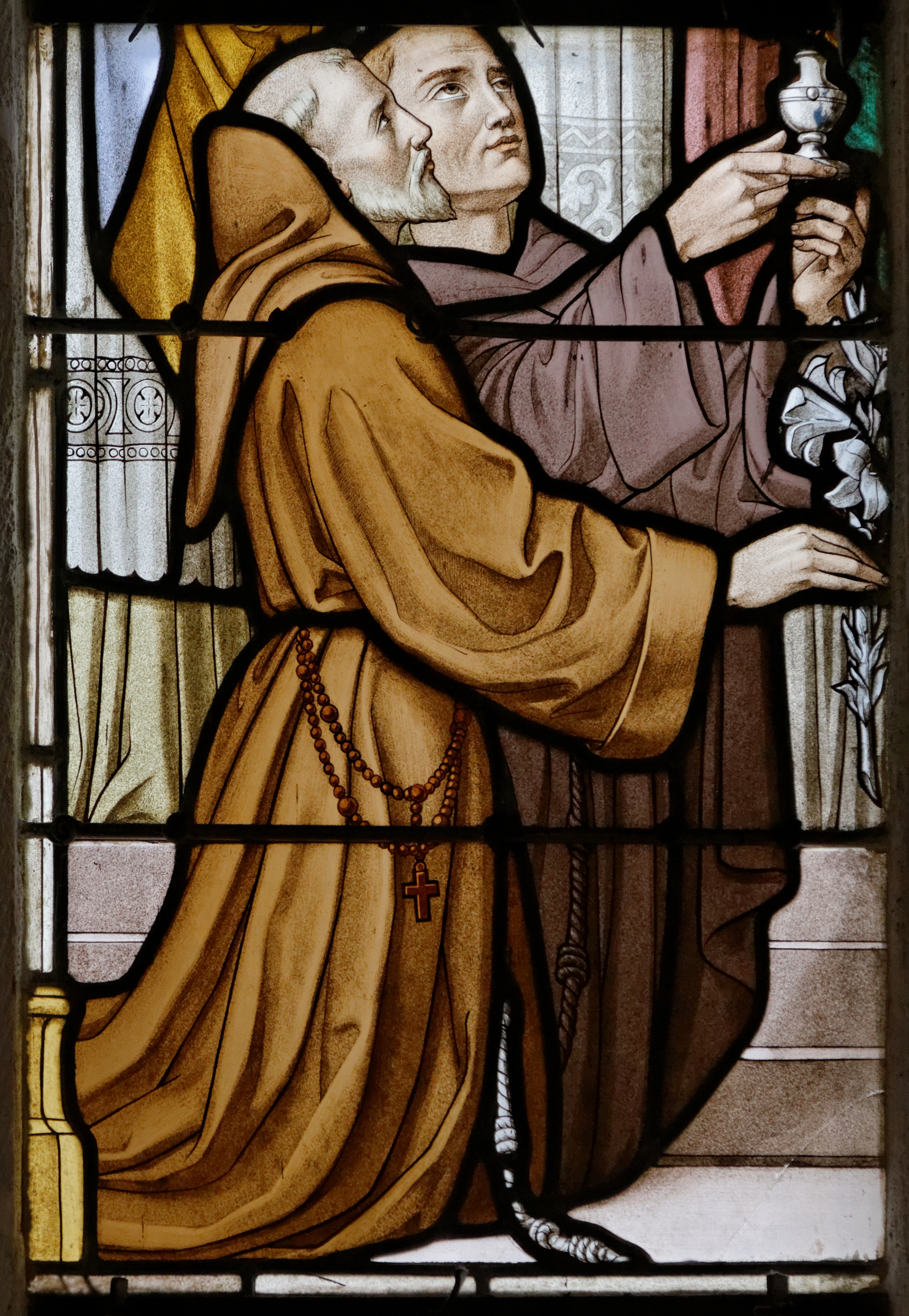 medieval monk praying