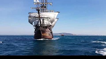 The El Galeon Ship at Sea