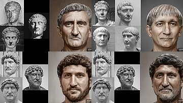 Faces Of Roman Emperors: Nerva To The Severan Dynasty (image Gallery) P 