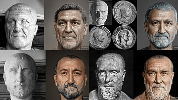 Faces of Roman Emperors: Imperial Crisis & the Barracks Emperors (Image ...